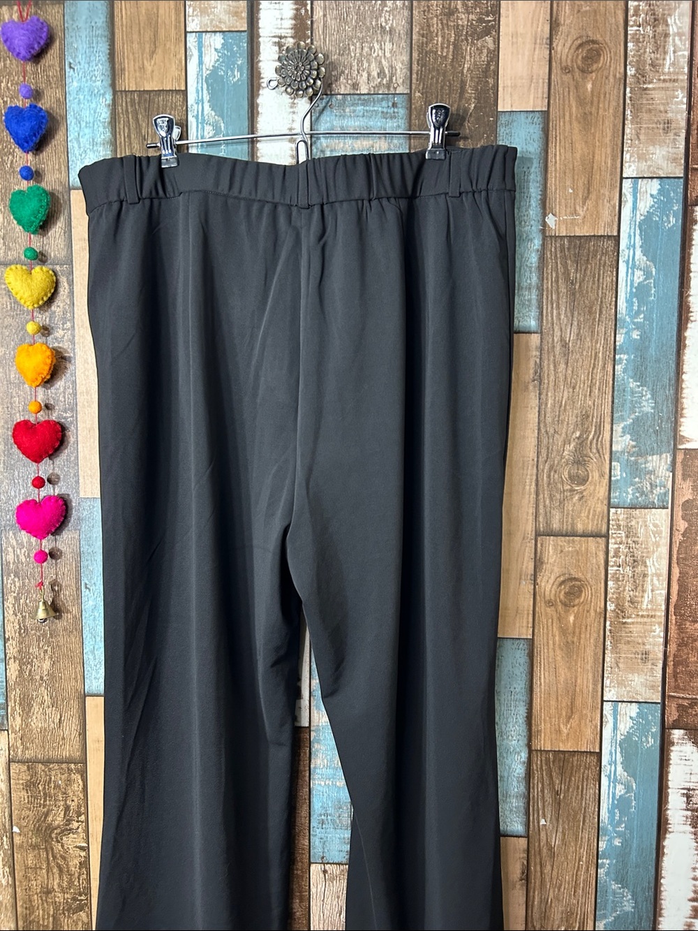 Black Pull-On Flare Pants — Women's Stretch Boot Cut - Picture 14 of 14